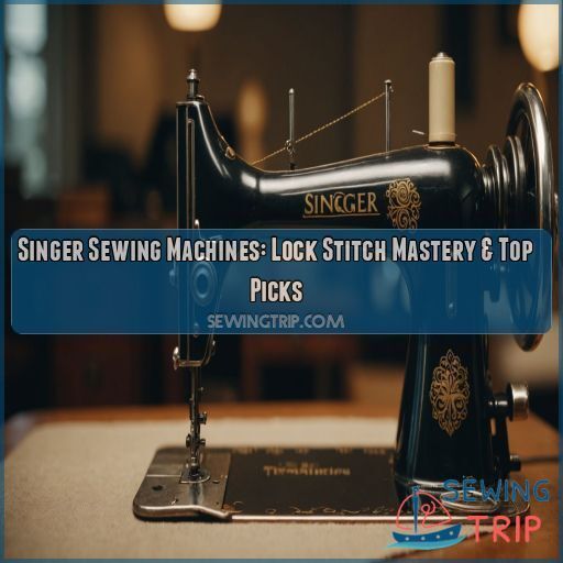 Singer sewing machine with lock stitch Singer sewing machine with lock stitch