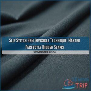 Slip Stitch Hem Invisible Technique: Master Perfectly Hidden Seams 5 Slip stitch hem invisible technique