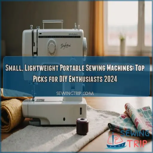 Small, lightweight portable sewing machines