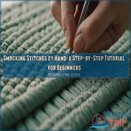 Smocking stitches by hand tutorial