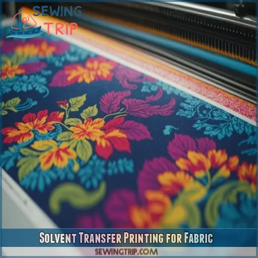 Solvent Transfer Printing for Fabric