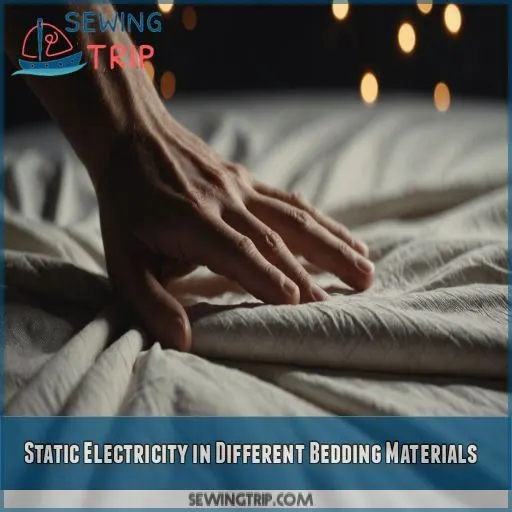 Static Electricity in Different Bedding Materials