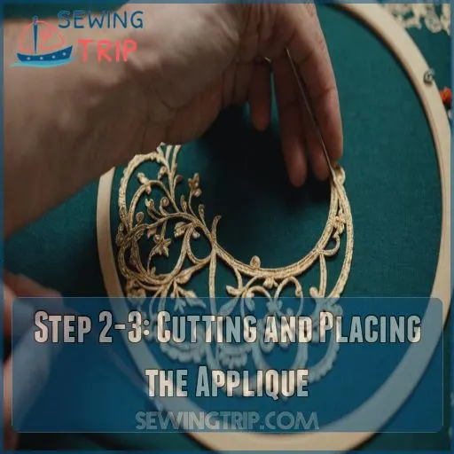 Step 2-3: Cutting and Placing the Applique