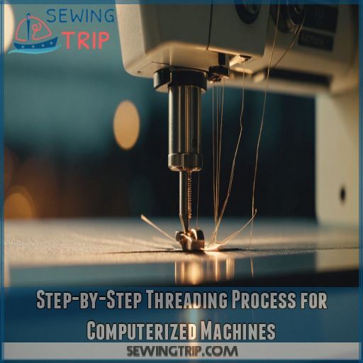 Step-by-Step Threading Process for Computerized Machines Step-by-Step Threading Process for Computerized Machines