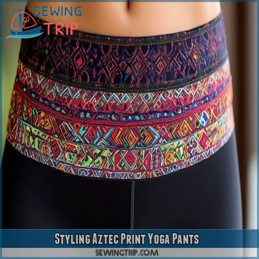 Styling Aztec Print Yoga Pants