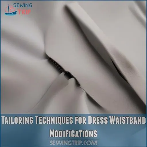 Tailoring Techniques for Dress Waistband Modifications