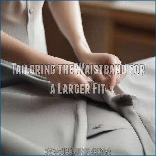 Tailoring the Waistband for a Larger Fit Tailoring the Waistband for a Larger Fit