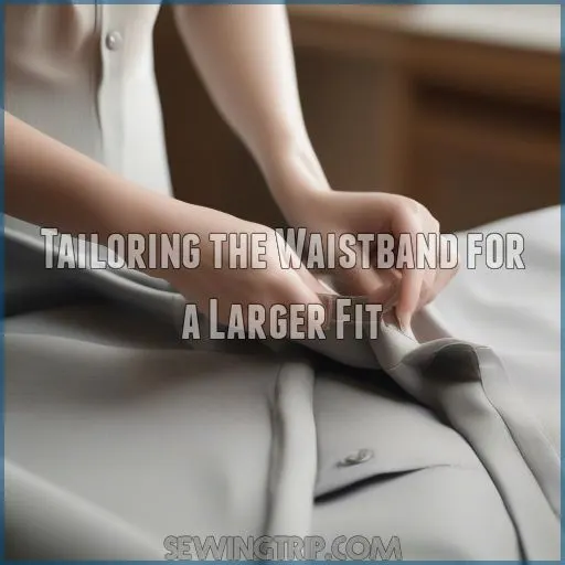 Tailoring the Waistband for a Larger Fit