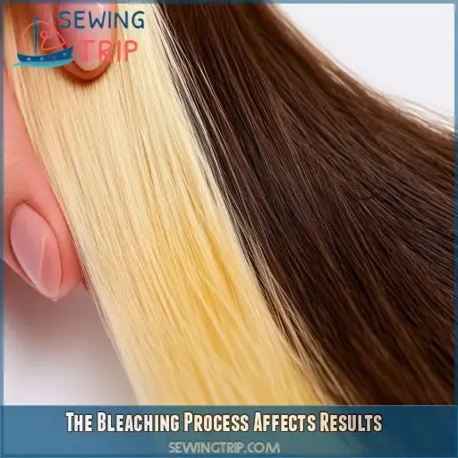 The Bleaching Process Affects Results