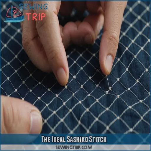 The Ideal Sashiko Stitch