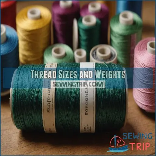 Thread Sizes and Weights