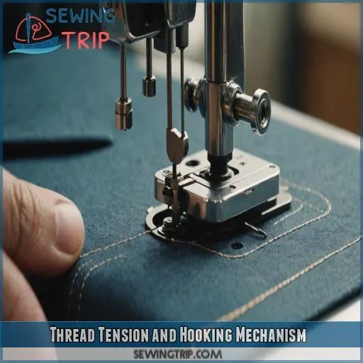 Thread Tension and Hooking Mechanism