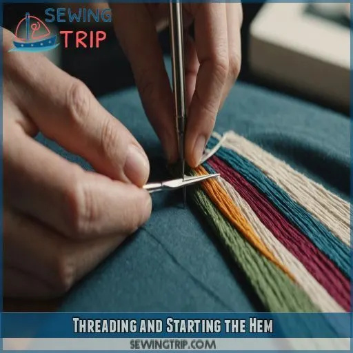 Threading and Starting the Hem