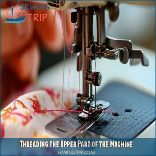 Threading the Upper Part of the Machine