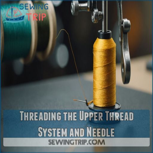 Threading the Upper Thread System and Needle Threading the Upper Thread System and Needle
