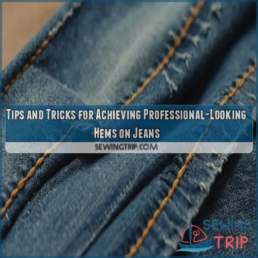 Tips and Tricks for Achieving Professional-Looking Hems on Jeans