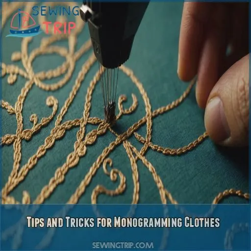 Tips and Tricks for Monogramming Clothes