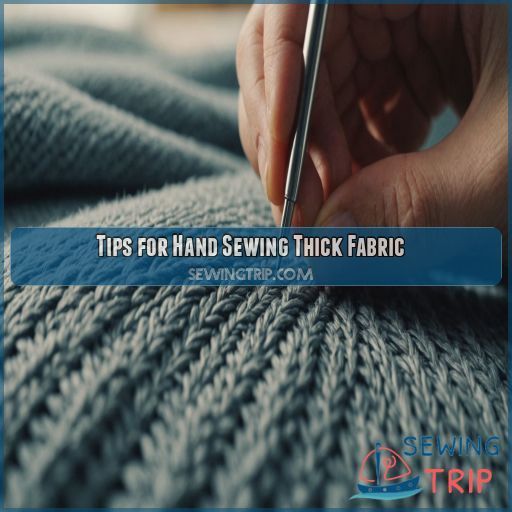 Tips for Hand Sewing Thick Fabric