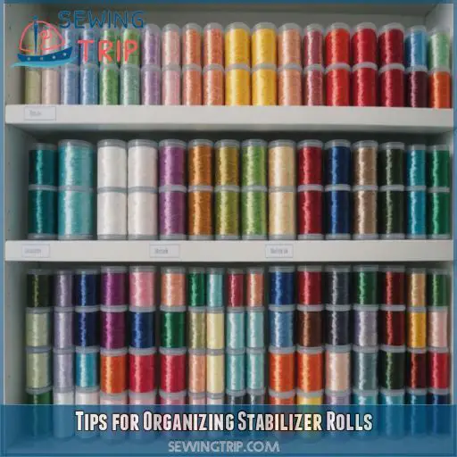 Tips for Organizing Stabilizer Rolls