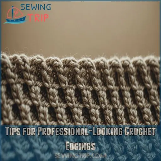 Tips for Professional-Looking Crochet Edgings