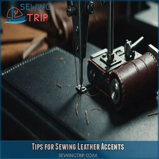 Tips for Sewing Leather Accents