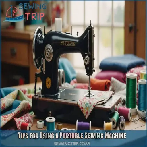 Tips for Using a Portable Sewing Machine