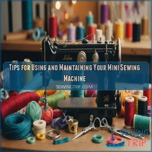 Tips for Using and Maintaining Your Mini Sewing Machine