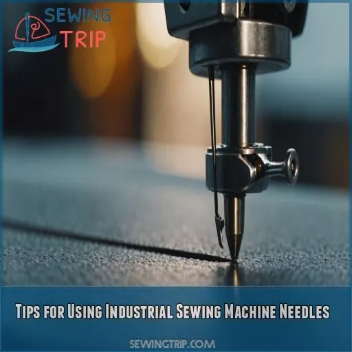 Tips for Using Industrial Sewing Machine Needles