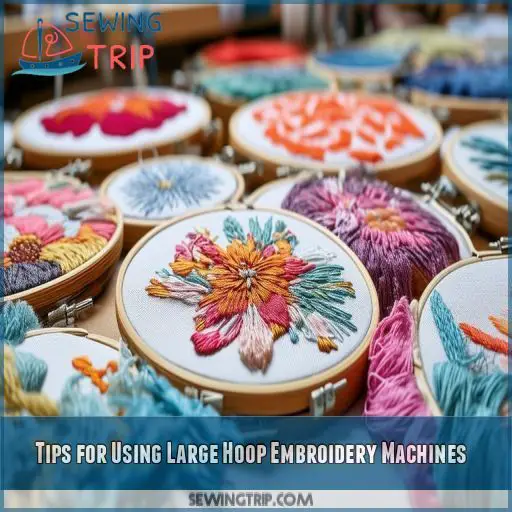 Tips for Using Large Hoop Embroidery Machines