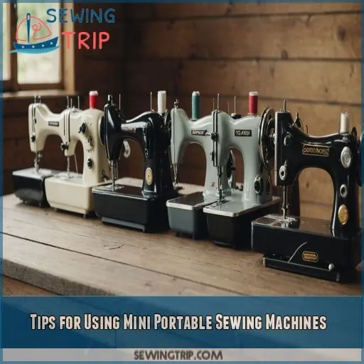 Tips for Using Mini Portable Sewing Machines