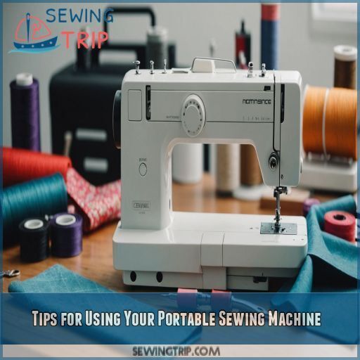 Tips for Using Your Portable Sewing Machine Tips for Using Your Portable Sewing Machine