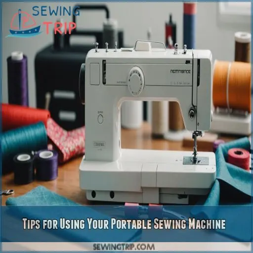 Tips for Using Your Portable Sewing Machine