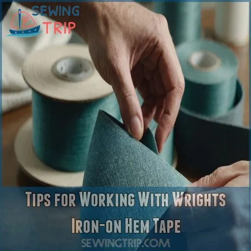 Tips for Working With Wrights Iron-on Hem Tape