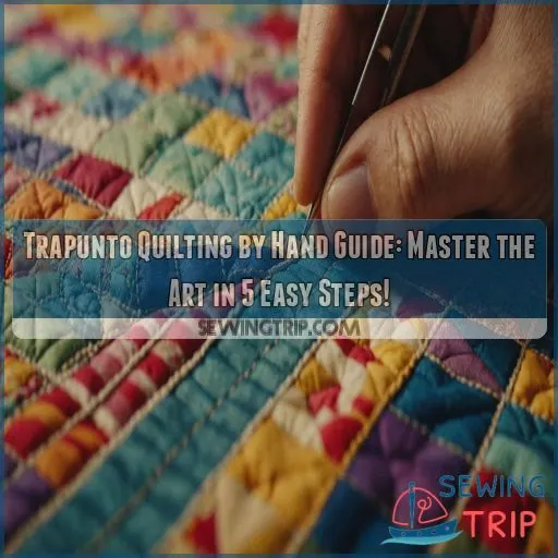 Trapunto quilting by hand guide