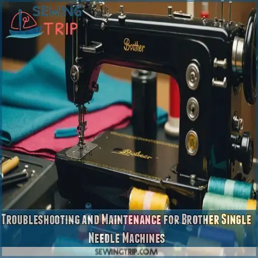 Troubleshooting and Maintenance for Brother Single Needle Machines