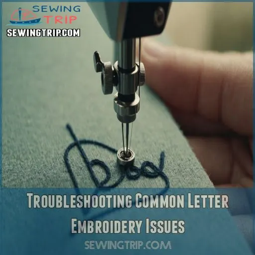 Troubleshooting Common Letter Embroidery Issues