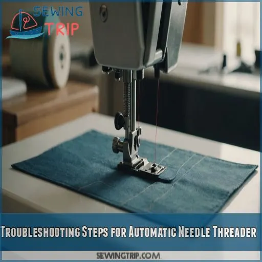 Troubleshooting Steps for Automatic Needle Threader