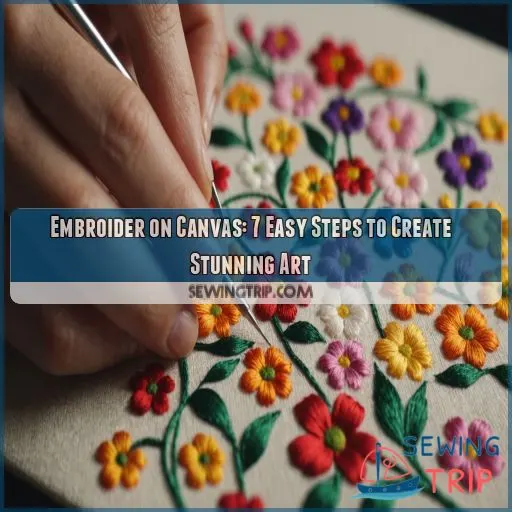 tutorialshow to embroider on canvas