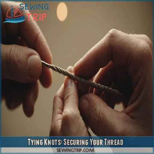 Tying Knots: Securing Your Thread