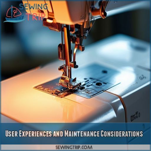 User Experiences and Maintenance Considerations User Experiences and Maintenance Considerations