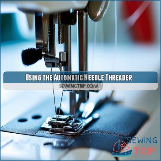 Using the Automatic Needle Threader Using the Automatic Needle Threader