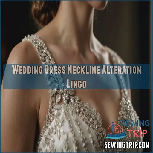 Wedding Dress Neckline Alteration Lingo