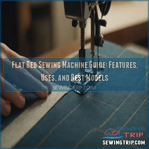 what is a flat bed sewing machine