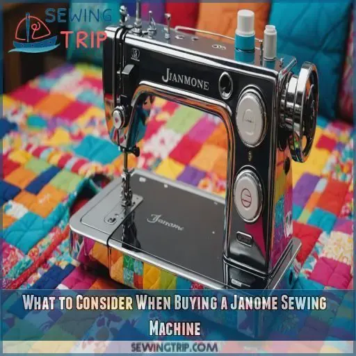 What to Consider When Buying a Janome Sewing Machine