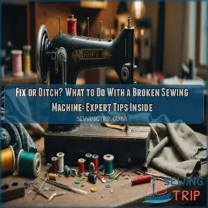 what to do with a broken sewing machine