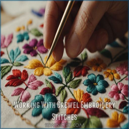 Working With Crewel Embroidery Stitches Working With Crewel Embroidery Stitches