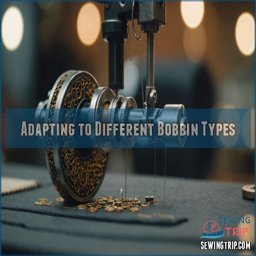 Adapting to Different Bobbin Types Adapting to Different Bobbin Types