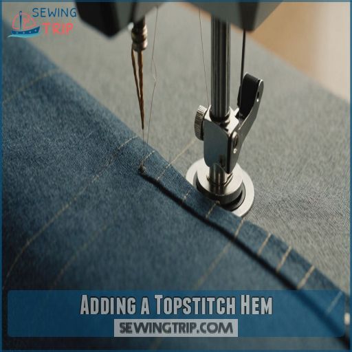 Adding a Topstitch Hem Adding a Topstitch Hem