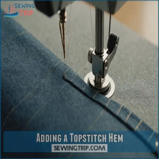 Adding a Topstitch Hem