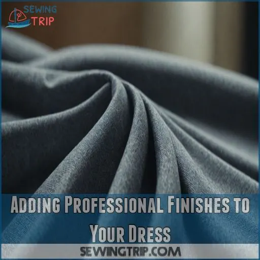 Adding Professional Finishes to Your Dress